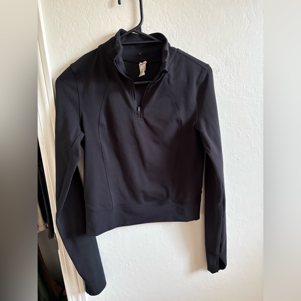 90 Degree By Reflex Black Quarter-Zip Pullover